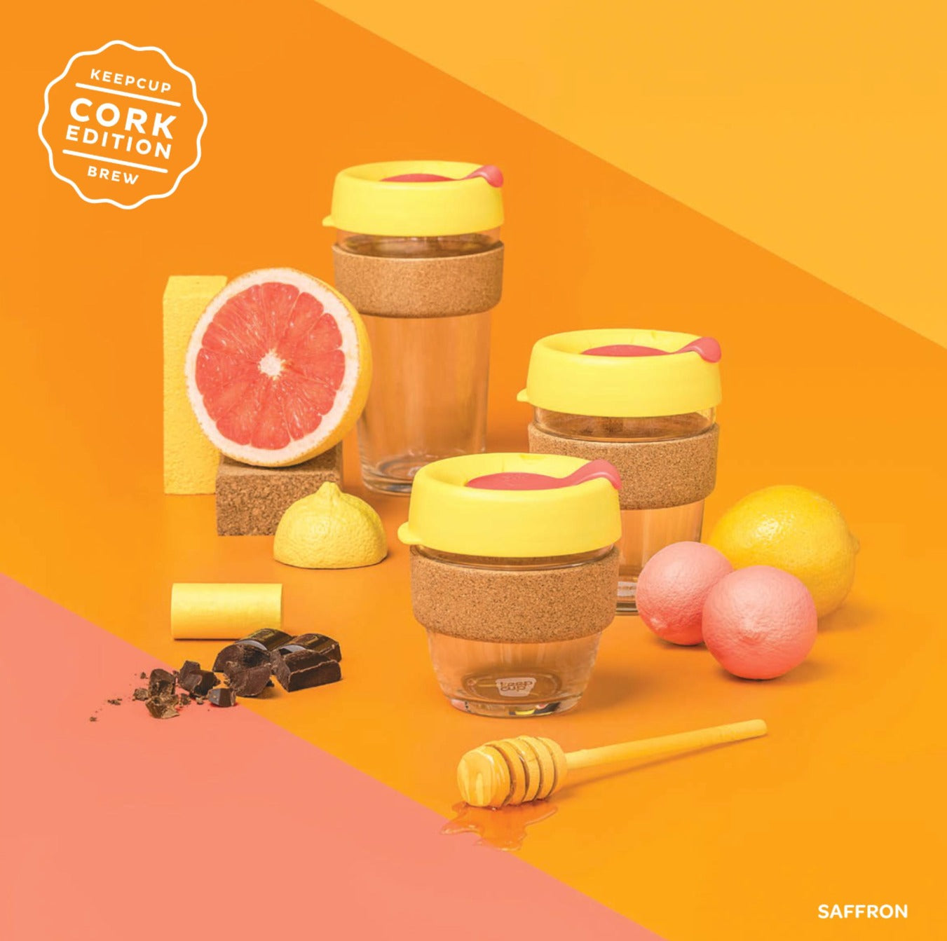 KeepCup Brew Cork Reusable Cup Assorted 340ml