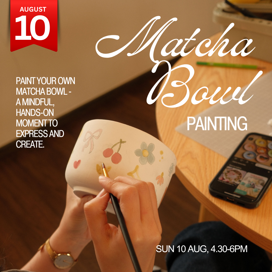 Matcha Bowl Pottery Painting Workshop