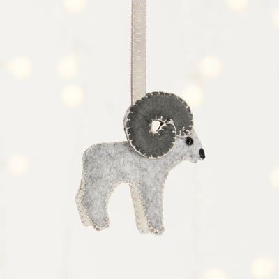 Hand Crafted Ornament - Bold Ram