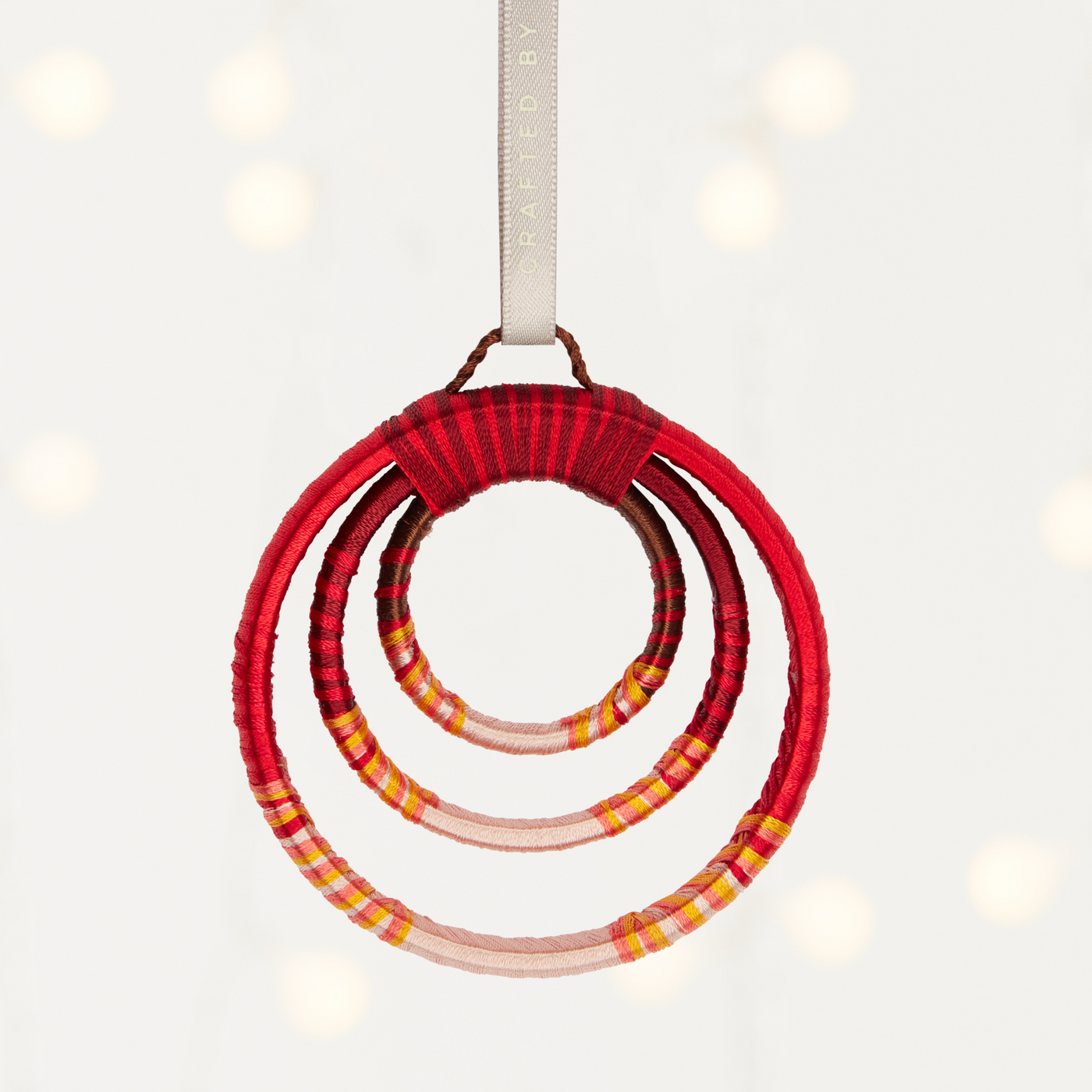 Hand Crafted Ornament - Beaming Rings