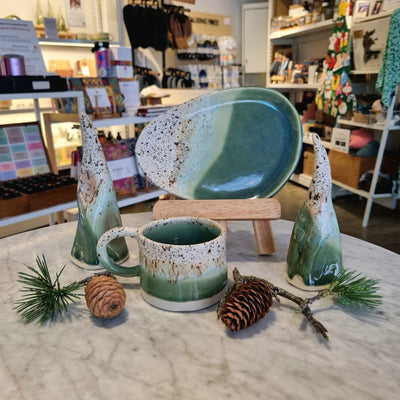 Hand-Built Ceramic Mug (Winter Forest Collection)