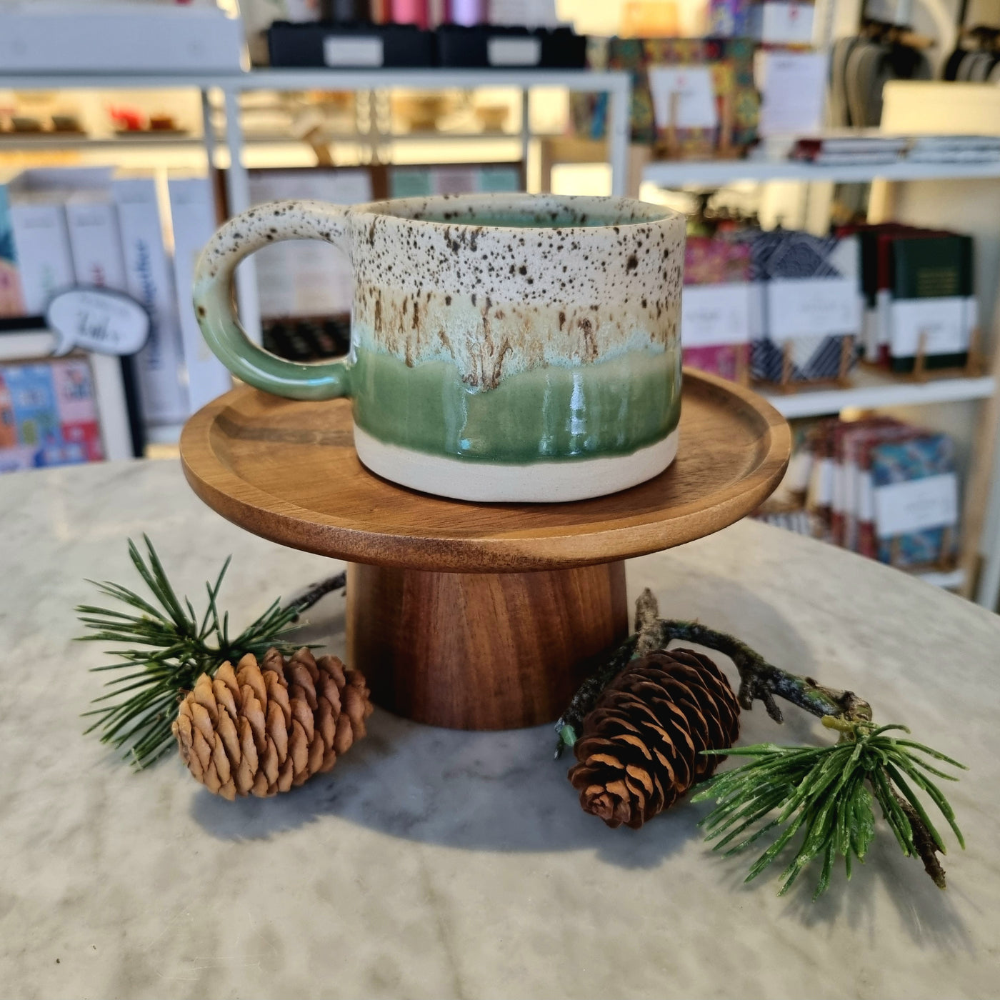 Hand-Built Ceramic Mug (Winter Forest Collection)