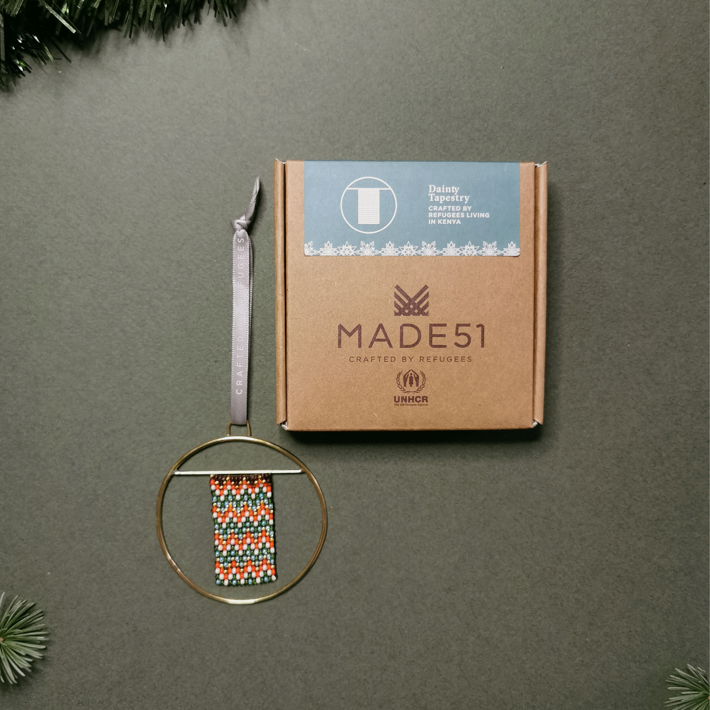 Hand Crafted Ornament - Dainty Tapestry