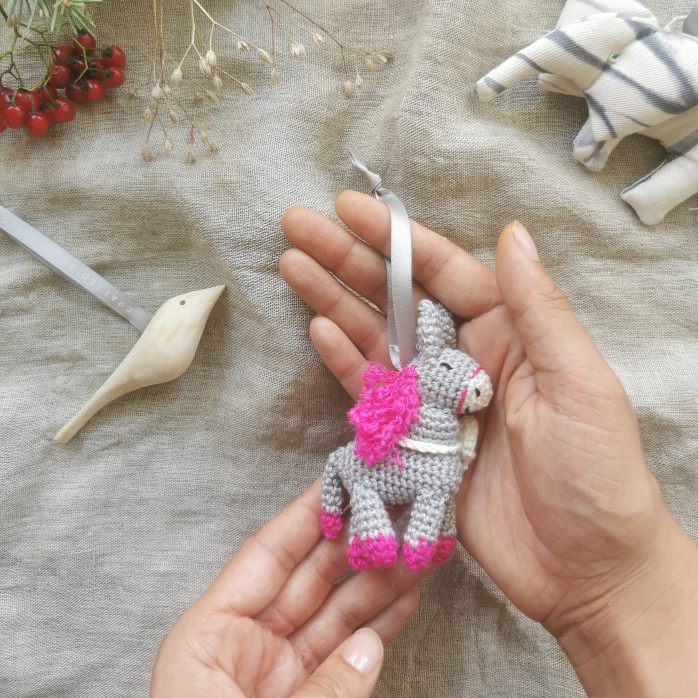 Hand Crafted Ornament - Noble Donkey
