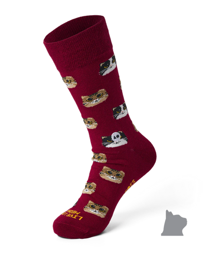Big-Eyed Kitten Socks
