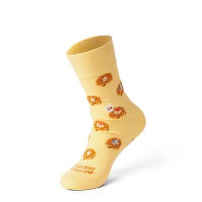 Breakfast Waffle Sock