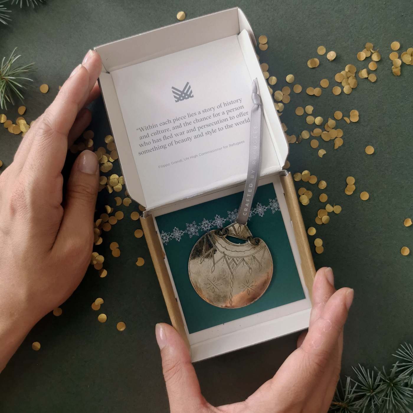 Hand Crafted Ornament - Desert Moon