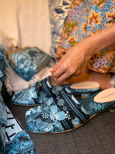 Birunya Beaded Batik Sandal