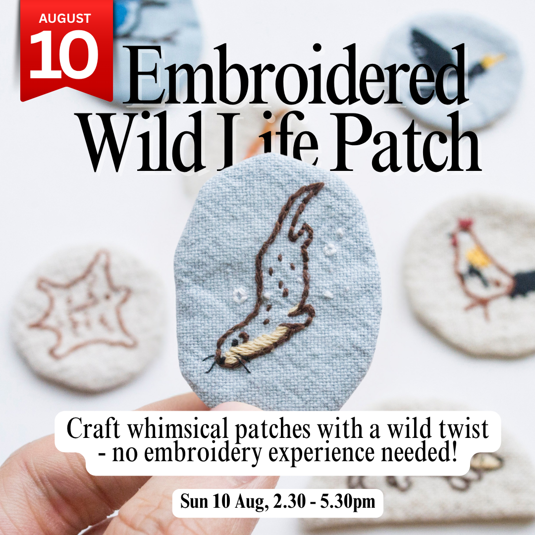 [REGISTRATION CLOSED] Embroidered Wildlife Patch Workshop