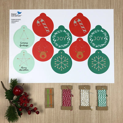 Embroidered Ornament Craft Kit