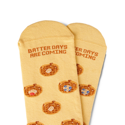 Breakfast Waffle Sock