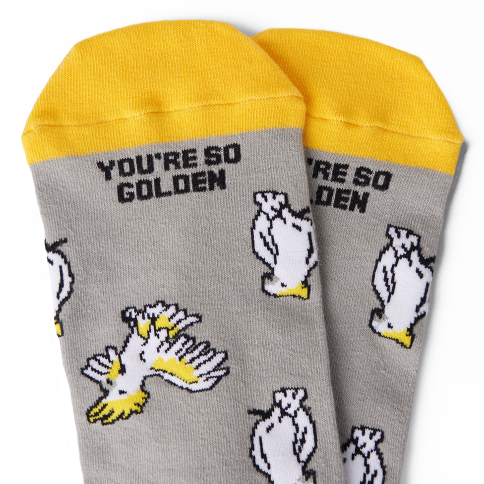Golden Cockatoo Socks