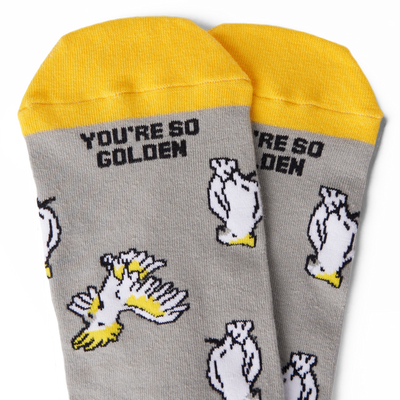 Golden Cockatoo Socks