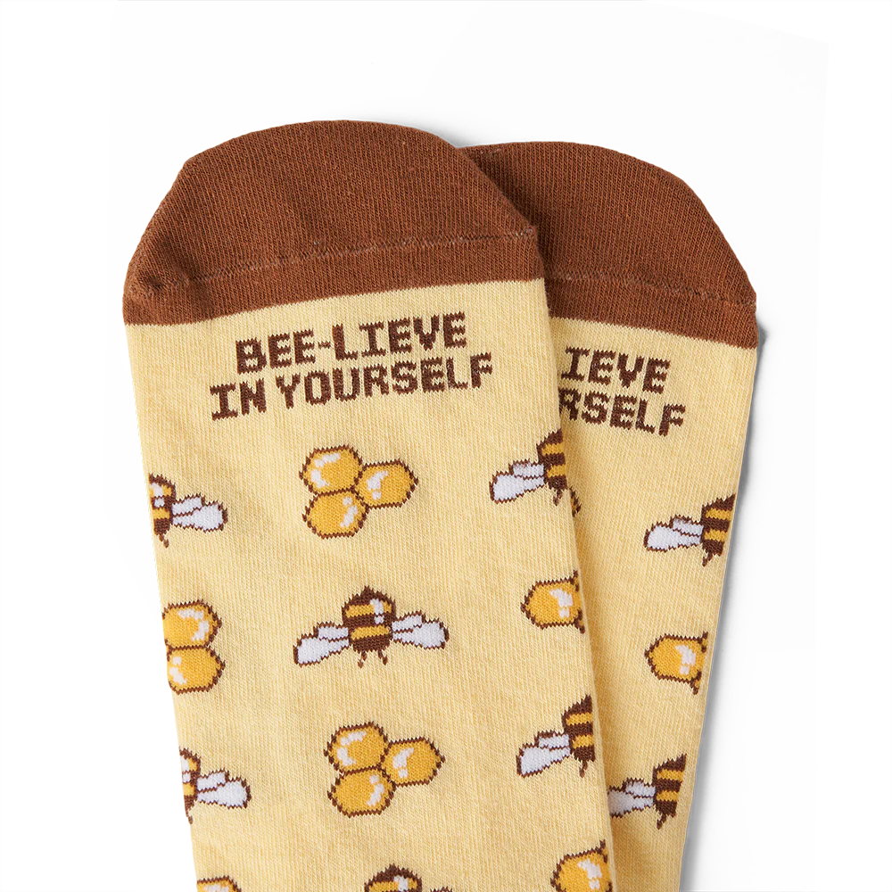 Keep on Bee-lieving Socks