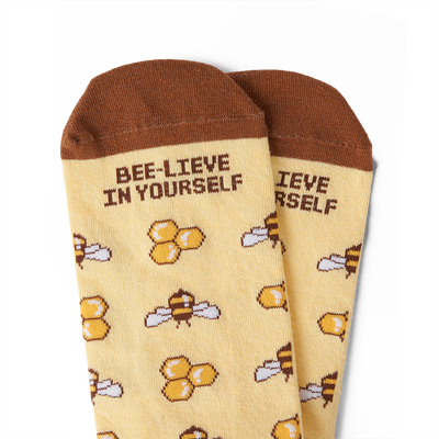 Keep on Bee-lieving Socks