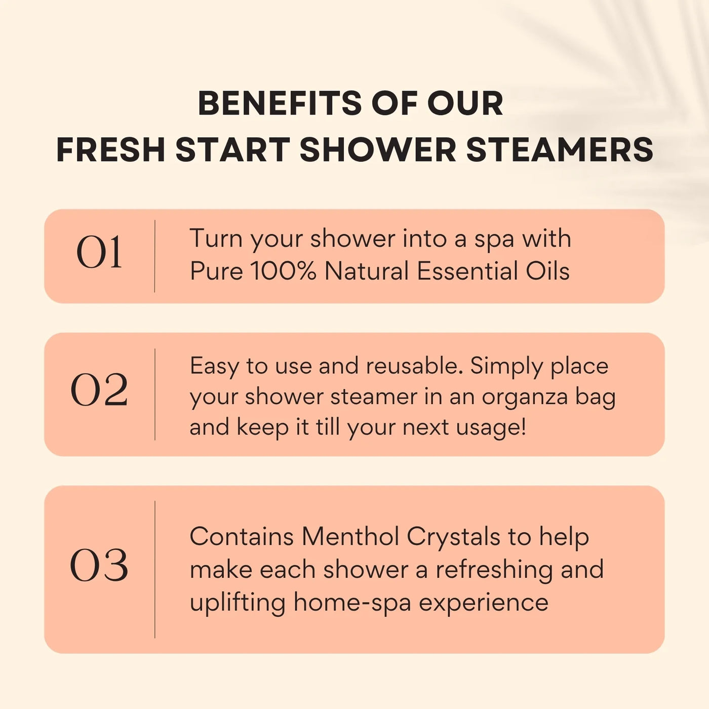 Fresh Start Shower Steamer