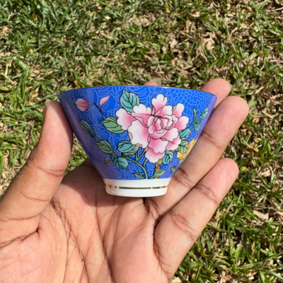 Soy Wax Candle in Peranakan Teacup