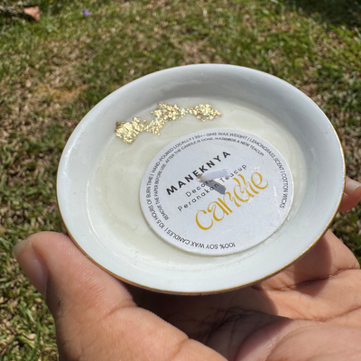 Soy Wax Candle in Peranakan Teacup
