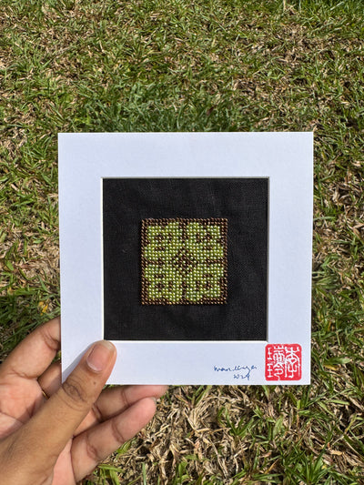 Framed Peranakan Beaded Art