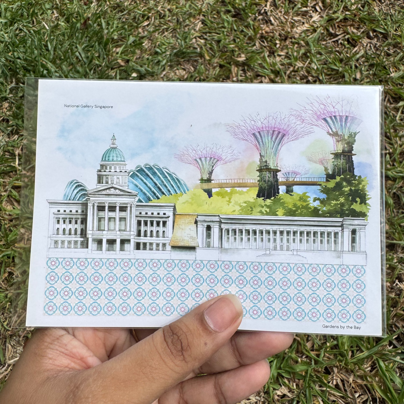 Peranakan-Inspired Postcard