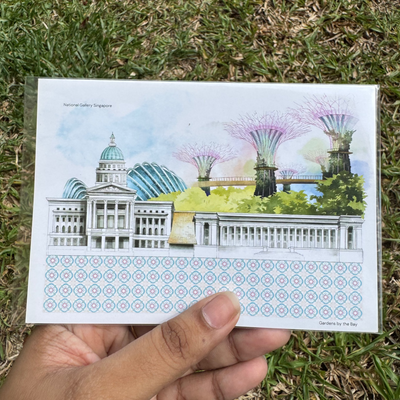 Peranakan-Inspired Postcard