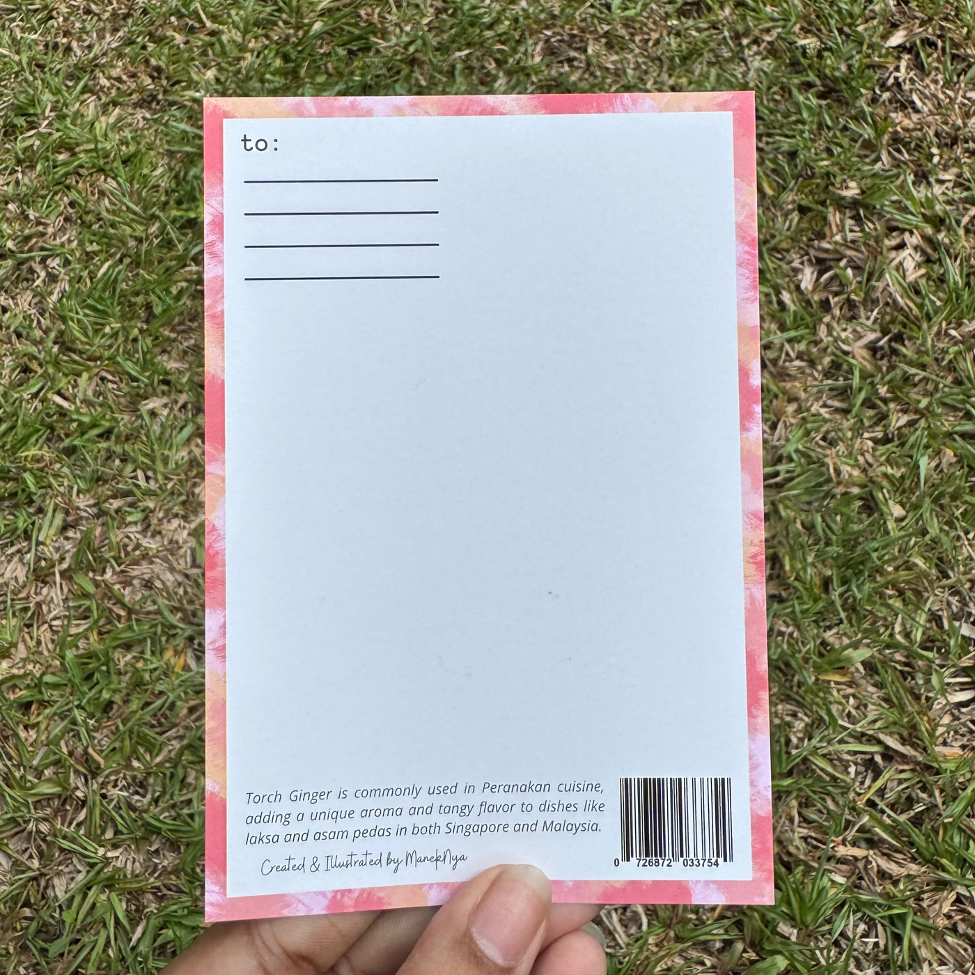 Peranakan-Inspired Postcard