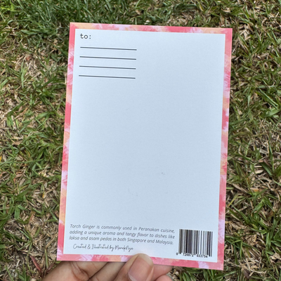 Peranakan-Inspired Postcard