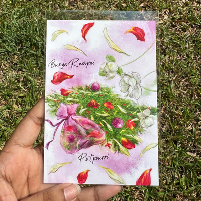 Peranakan-Inspired Postcard