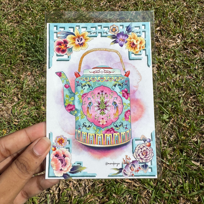 Peranakan-Inspired Postcard