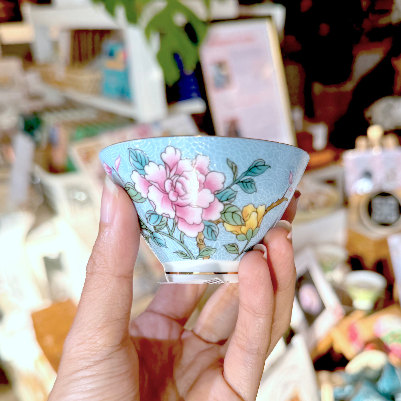 Soy Wax Candle in Peranakan Teacup