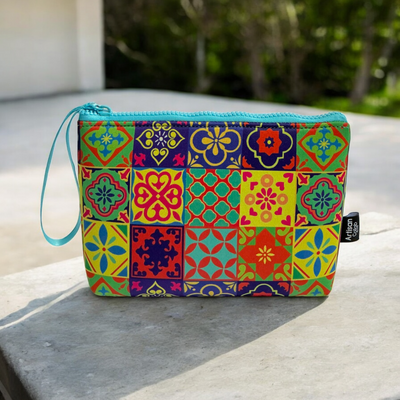 Peranakan Tiles Wristlet Pouch