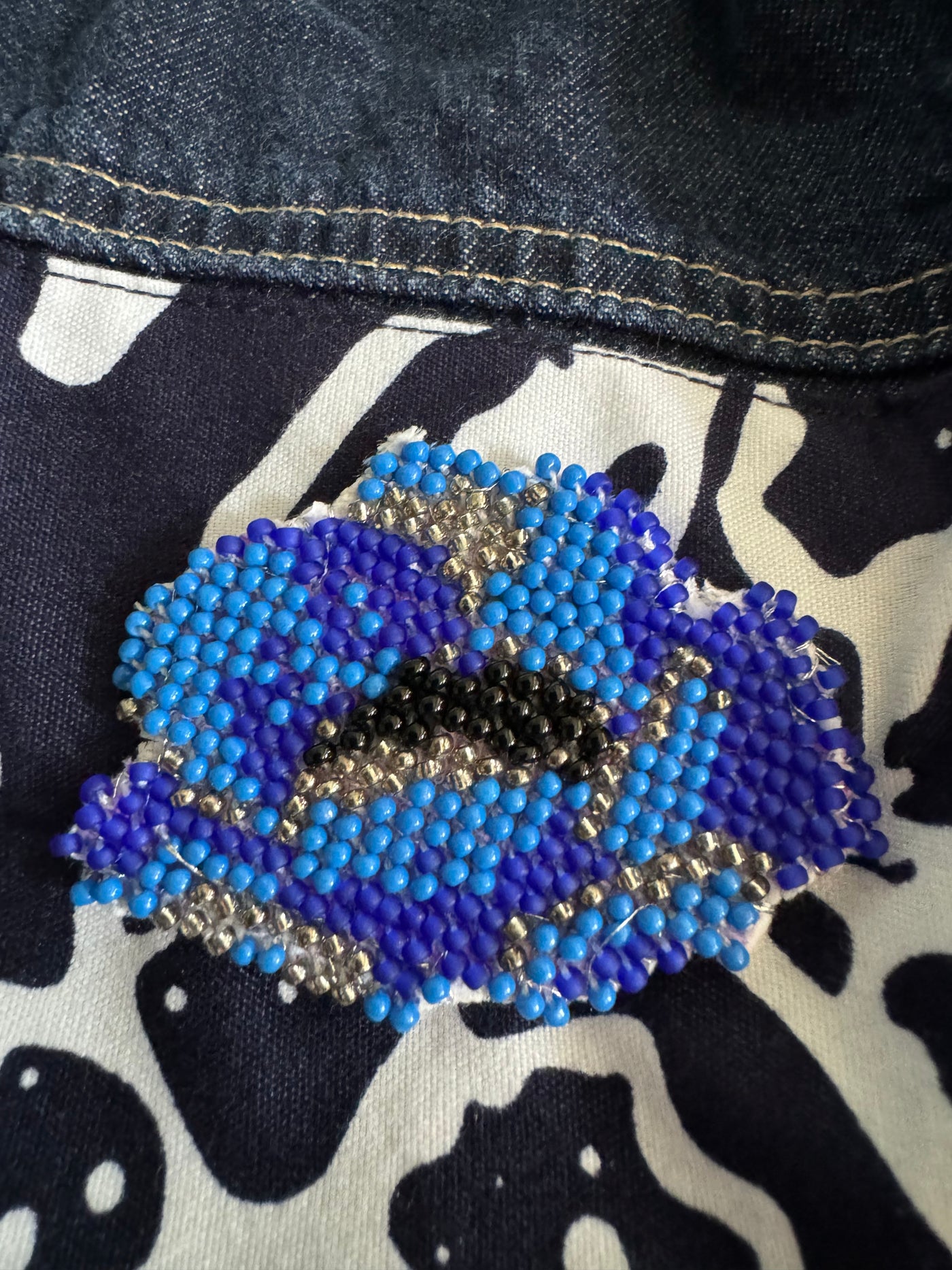 Beaded Enamel Pin