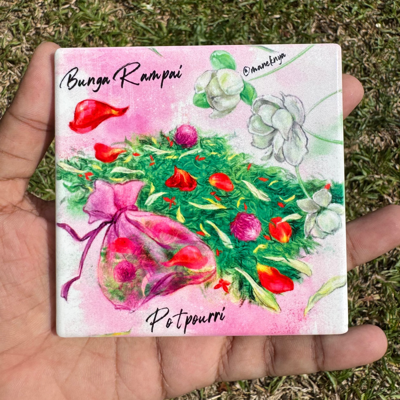 Hand-drawn Square Coaster