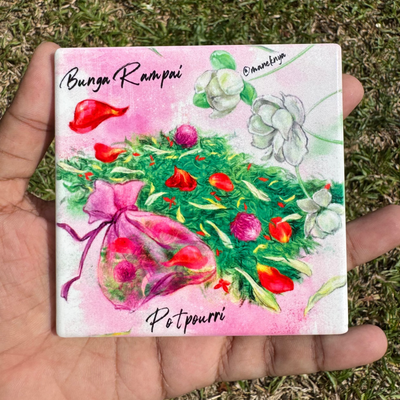 Hand-drawn Square Coaster