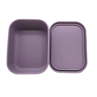 Silicone Reusable Rectangle with 3 Compartments Lunch Boxes (Bulk)