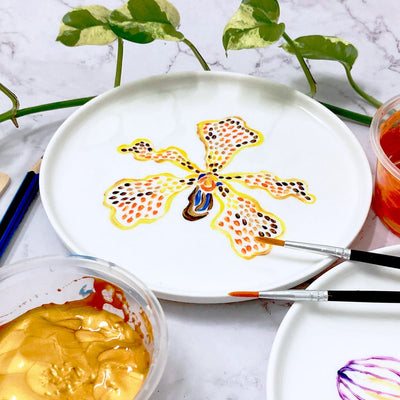 Orchid Dish Painting: Workshop with Room To Imagine