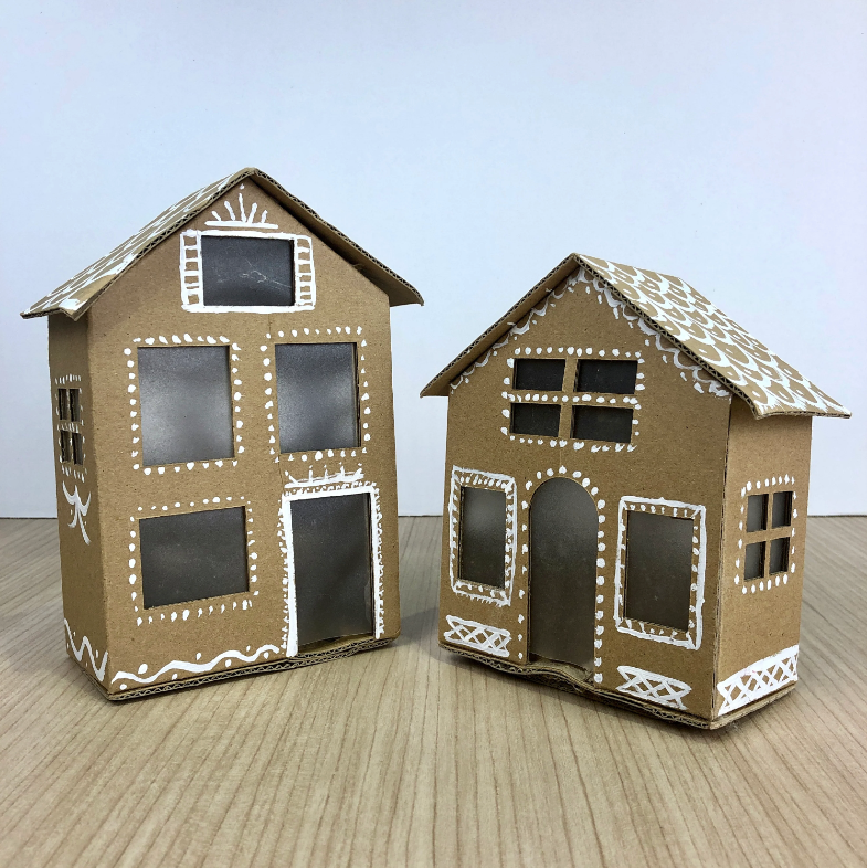 Festive DIY Cardboard Ornament Craft-making