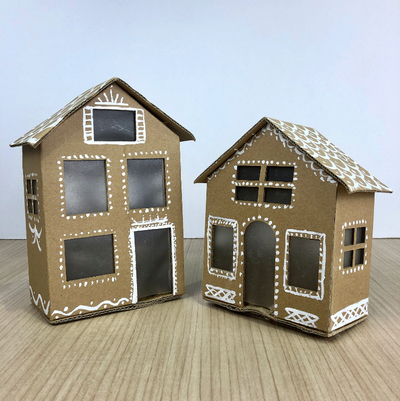 Festive DIY Cardboard Ornament Craft-making