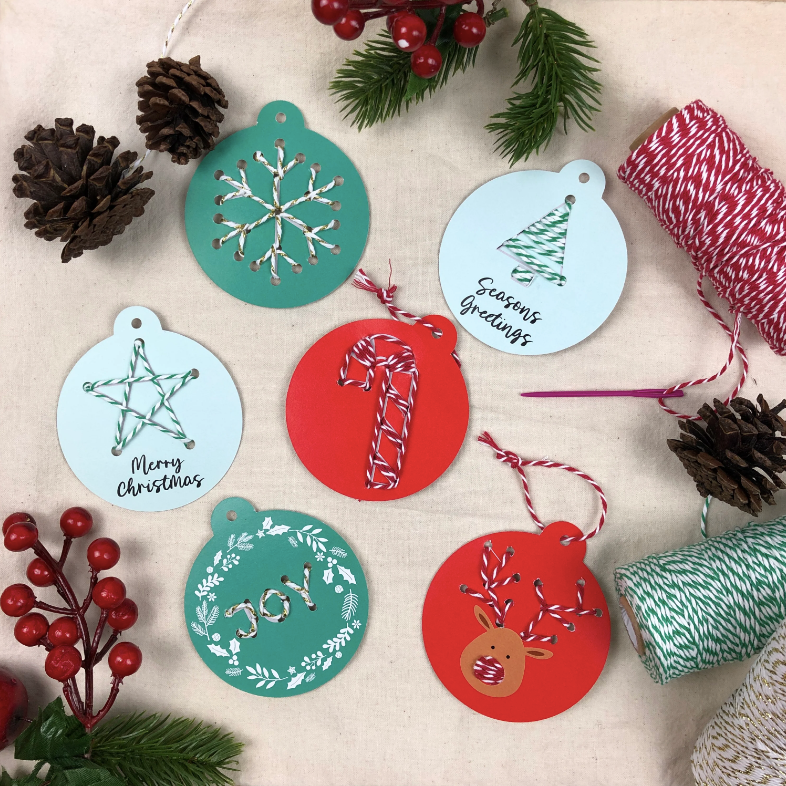 Festive DIY Cardboard Ornament Craft-making