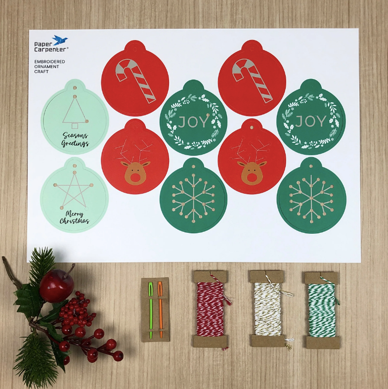 Festive DIY Cardboard Ornament Craft-making