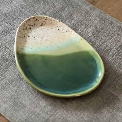 Hand-Built Ceramic Plate (Winter Forest Collection)