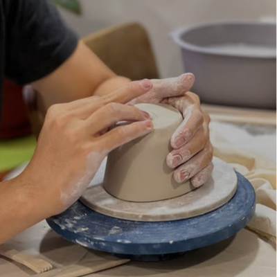 Hand-Built Ceramic Diamond Bowl