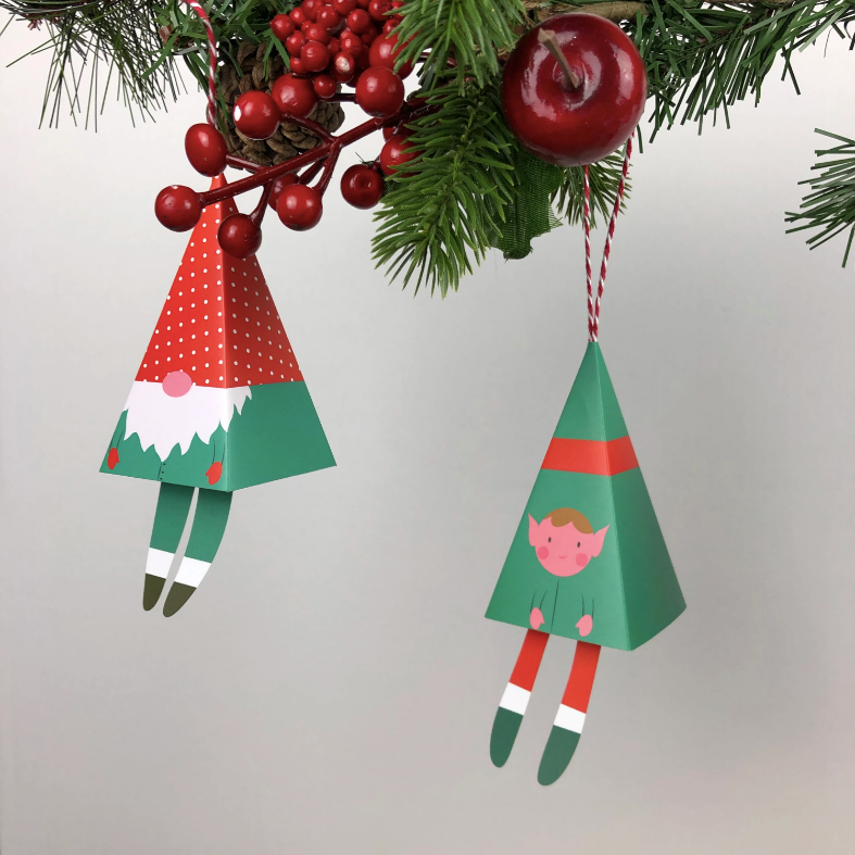Festive DIY Cardboard Ornament Craft-making