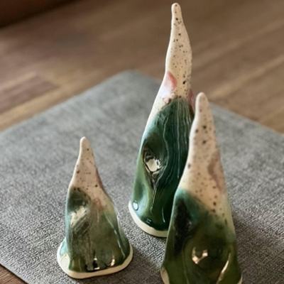 Hand-Built Ceramic Tree Decoration (Winter Forest Collection)