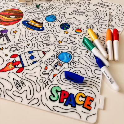 Reusable Colouring Mat (Large) – Space