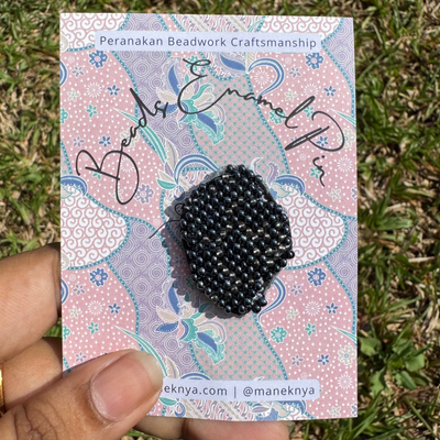 Beaded Enamel Pin