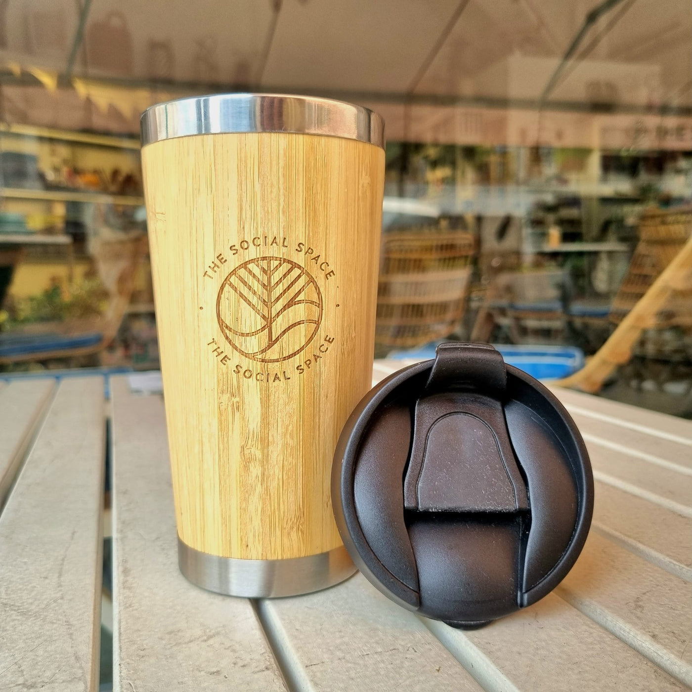 Insulated Bamboo Tumbler