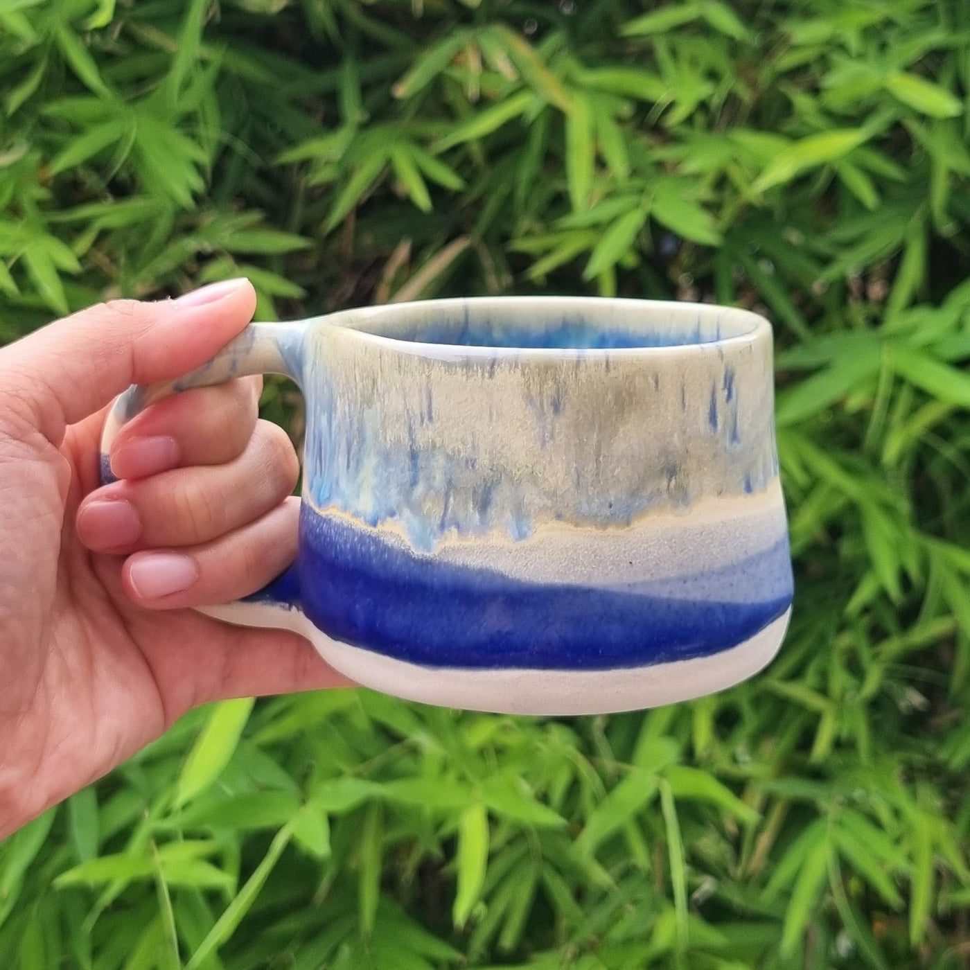 Hand-Built Ceramic Latte Mug