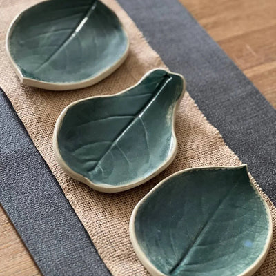 Hand-Built Ceramic Leaf Plates