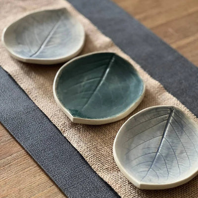Hand-Built Ceramic Leaf Plates